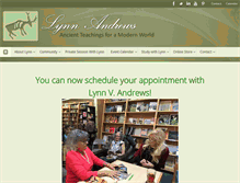 Tablet Screenshot of lynnandrews.com